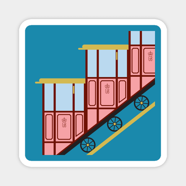 Hotel Funicular Magnet by Gothenburg Print