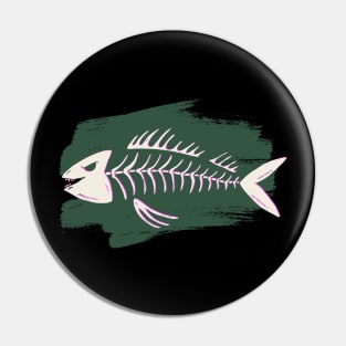 fish skeleton Pin