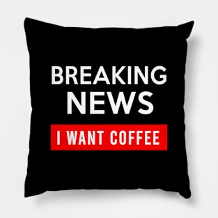 Breaking News Pillow