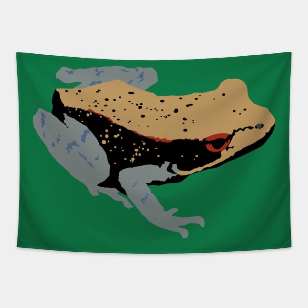 Bicolored Frog Tapestry by stargatedalek