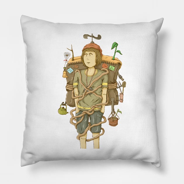 Go green Pillow by Masrofik