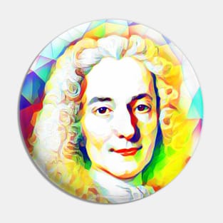 Voltaire Colourful Portrait | Voltaire Artwork 11 Pin