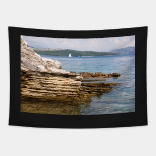 Corfu coastline (and Albania) Tapestry