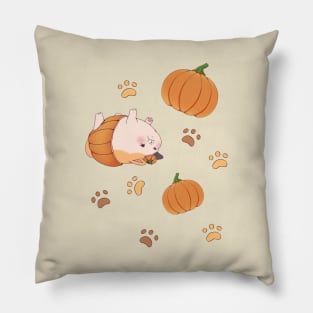 FFXIV - Halloween Pumpkins Fat Cat Pillow