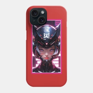 Anime Race Girl | Special Anime Artwork | Pink Red Black Blue Chibi Manga Anime Art Phone Case