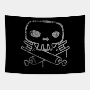 Metal skull Tapestry