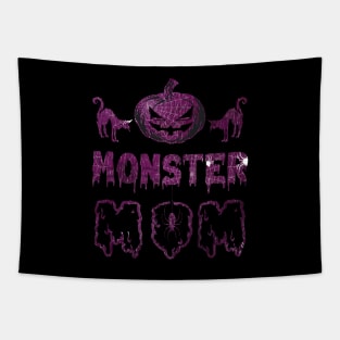 Purple Monster Mom Tapestry