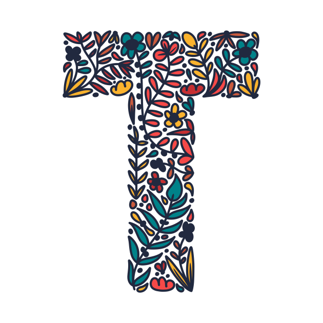 Tropical Letter T by Cascade Patterns