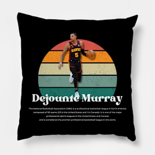 Dejounte Murray Vintage V1 Pillow
