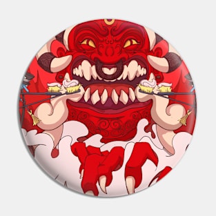 Brushing the demon's teeth Pin