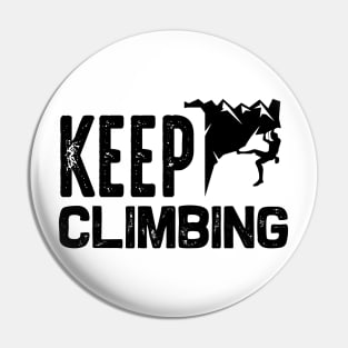 Keep climbing Pin