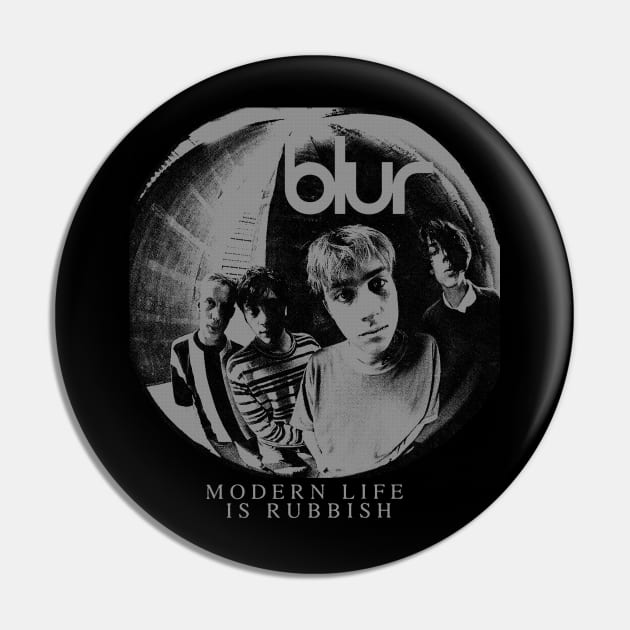 Classic Blur Band Pin by Madrock Power