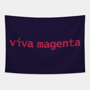 Typography Viva Magenta Text Tapestry