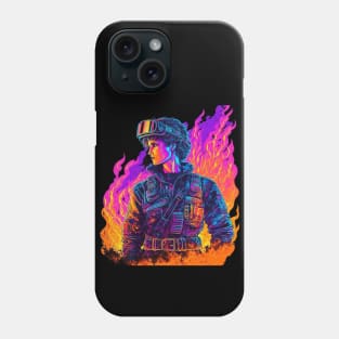 Strong Army Women in the 80s Phone Case