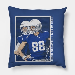 Josh Allen & Dawson Knox Guys Being Dudes Pillow