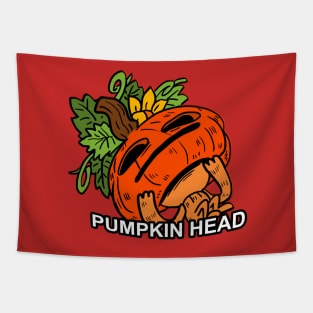 PUMPKIN HEAD Tapestry