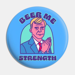 Beer Me Strength - Sad Businessman Pin