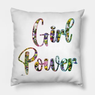 Girl Power flower Design Pillow