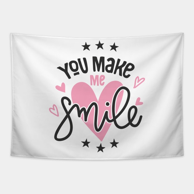 You Make Me Smile Tapestry by MeksFashion