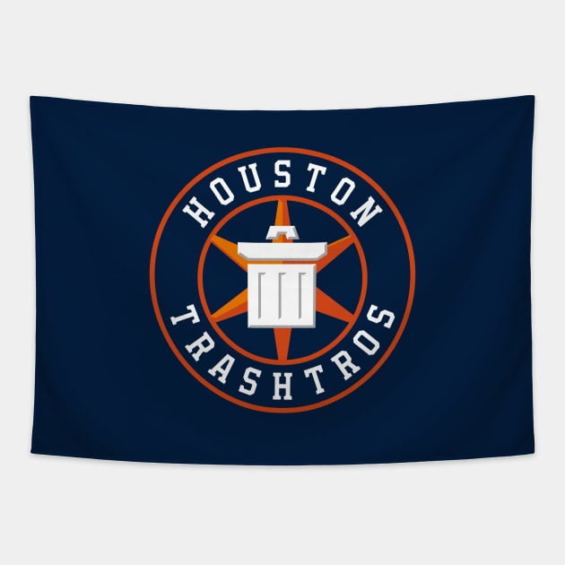 Houston Trashtros Circle Logo Tapestry by TheAestheticHQ