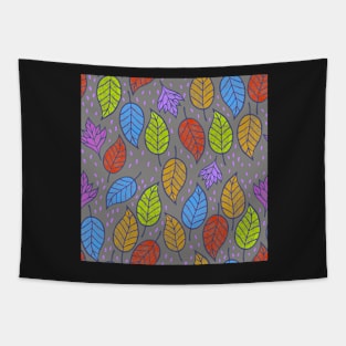 Autumn falling leaves Tapestry