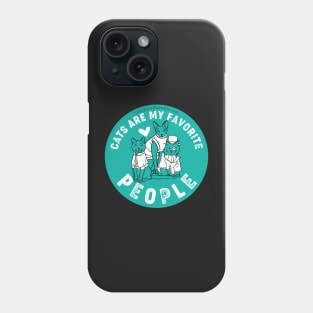 Cats are My Favorite People — Original Illustration series Phone Case