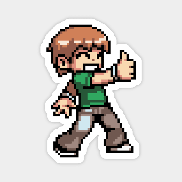 Scott Pilgrim Thumbs Up Sprite Magnet by SpriteGuy95