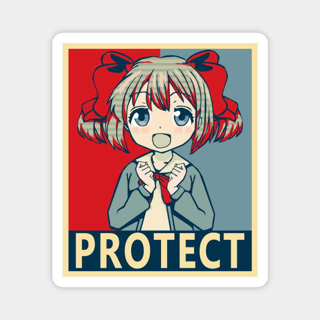 If It's for My Daughter, I'd Even Defeat a Demon Lord - Latina Protect Poster Magnet by Dokey4Artist