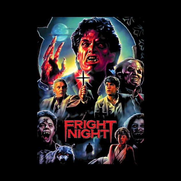 Fright Night Poster Vintage by Lianame