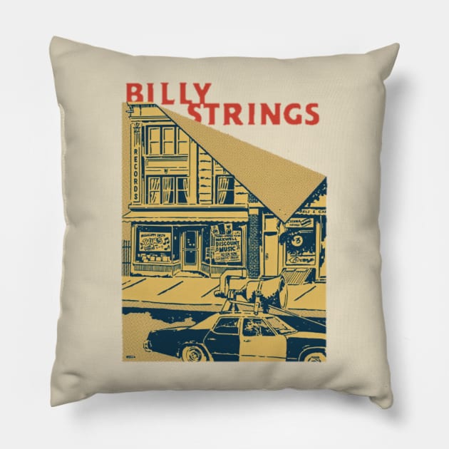 Billy strings Pillow by yudix art