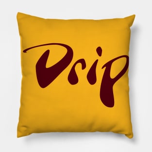 Drip design for hip hop teeshirt Pillow