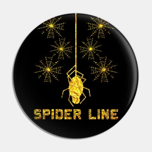 Gold Spider Line Pin