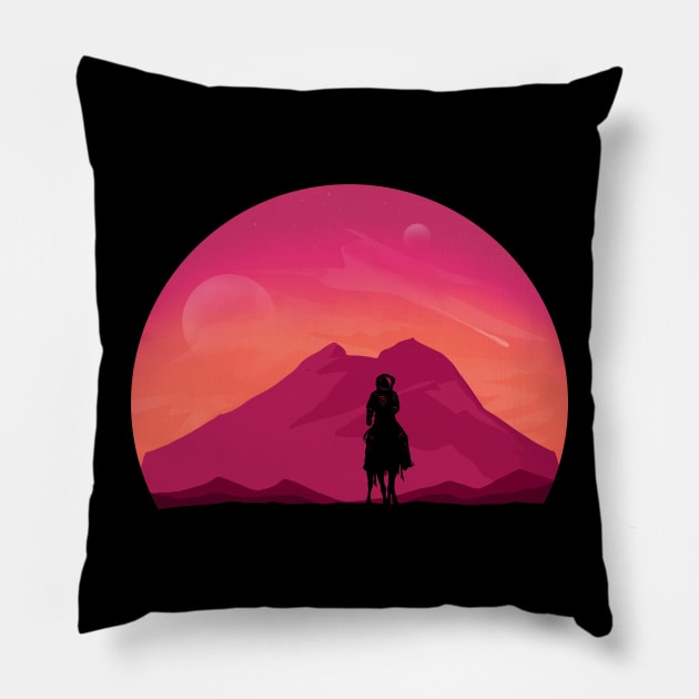 Rider from mars Pillow by Sachpica