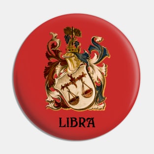 Libra Coat-Of-Arms Pin