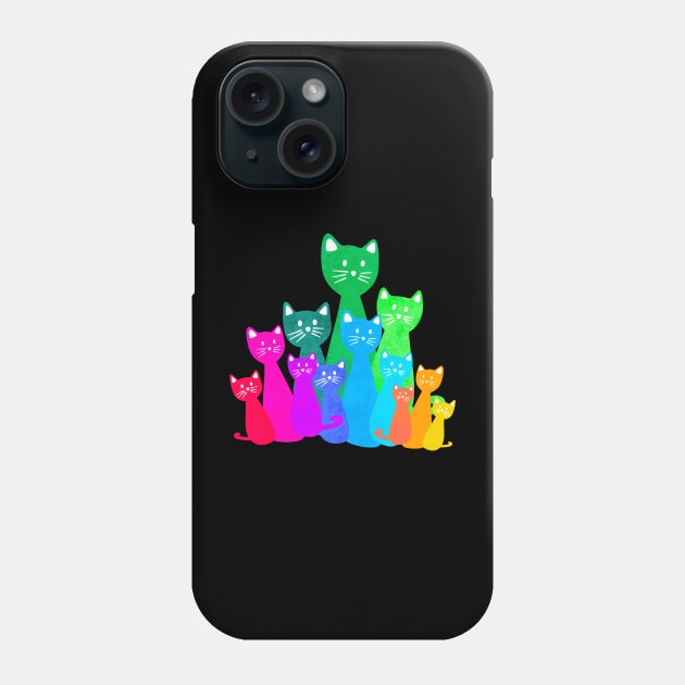 Cats Phone Case by Kelly Louise Art