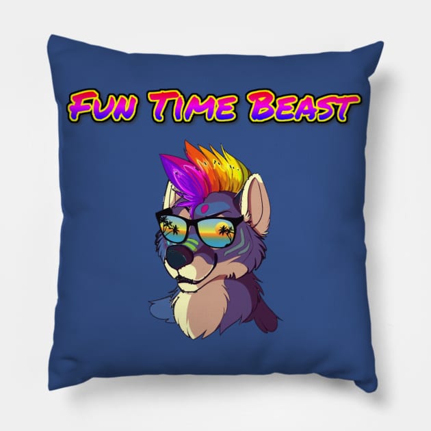 Fun Time Beast Pillow by Scottyverse