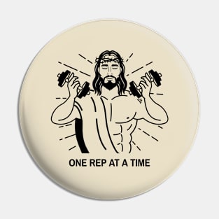 One Rep at a Time Gym Pin