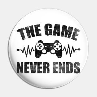 game never ends heartbeat controller gamer quote gaming Pin