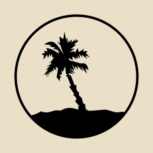 Palm tree on island T-Shirt