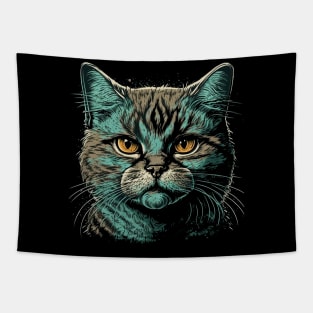 Cool Cat Face Design For Cool Man Cool Girl Gangster Tapestry