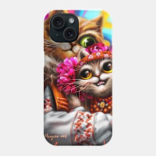 cats in love Phone Case