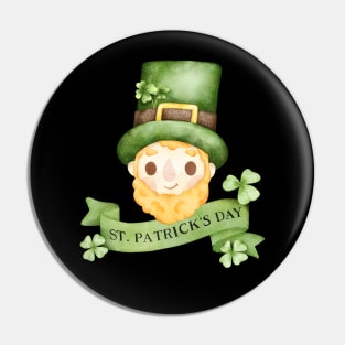 Happy Leprechaun with ginger beard. Happy St. Paddy's Day! Pin