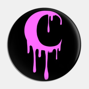 Dripping Moon (Hot Pink Version) Pin