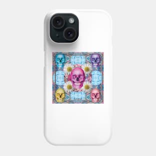 CANDY COLORED SKULL BBS Phone Case