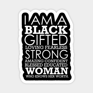 I Am Black Strong Black History Month Magnet