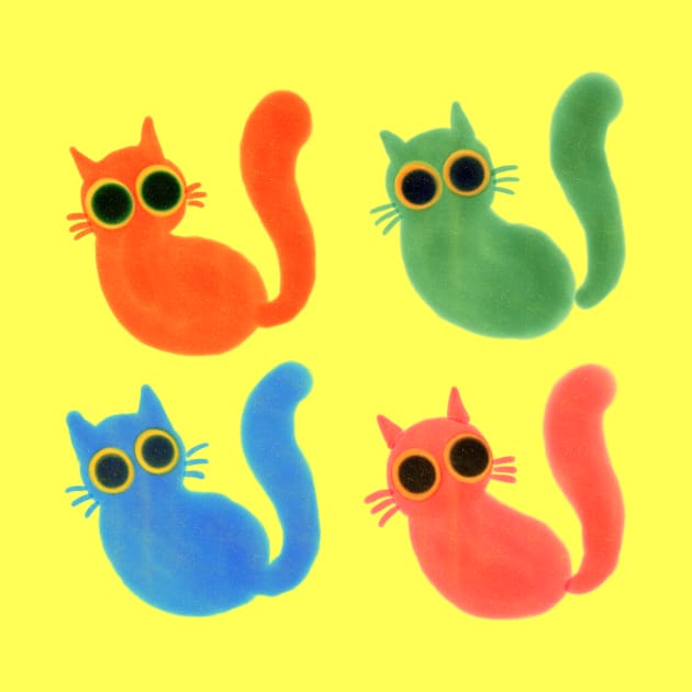 These Four Cats Stare At Everything by le_onionboi