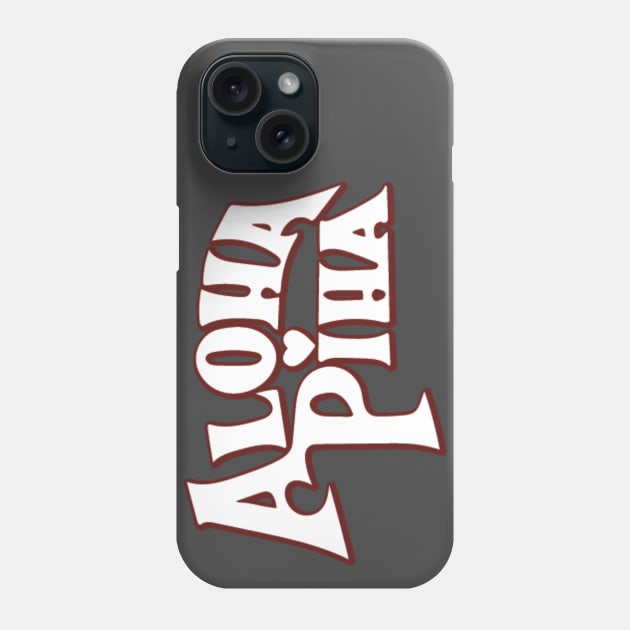 Aloha Piha logo Phone Case by William Gilliam