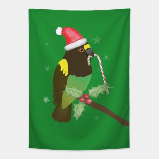 A cute Christmas Meyer's parrot Tapestry