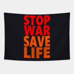 Stop war save life Tapestry