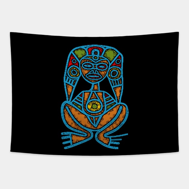 Atabey Indigenous Taino Goddess Tapestry by SoLunAgua